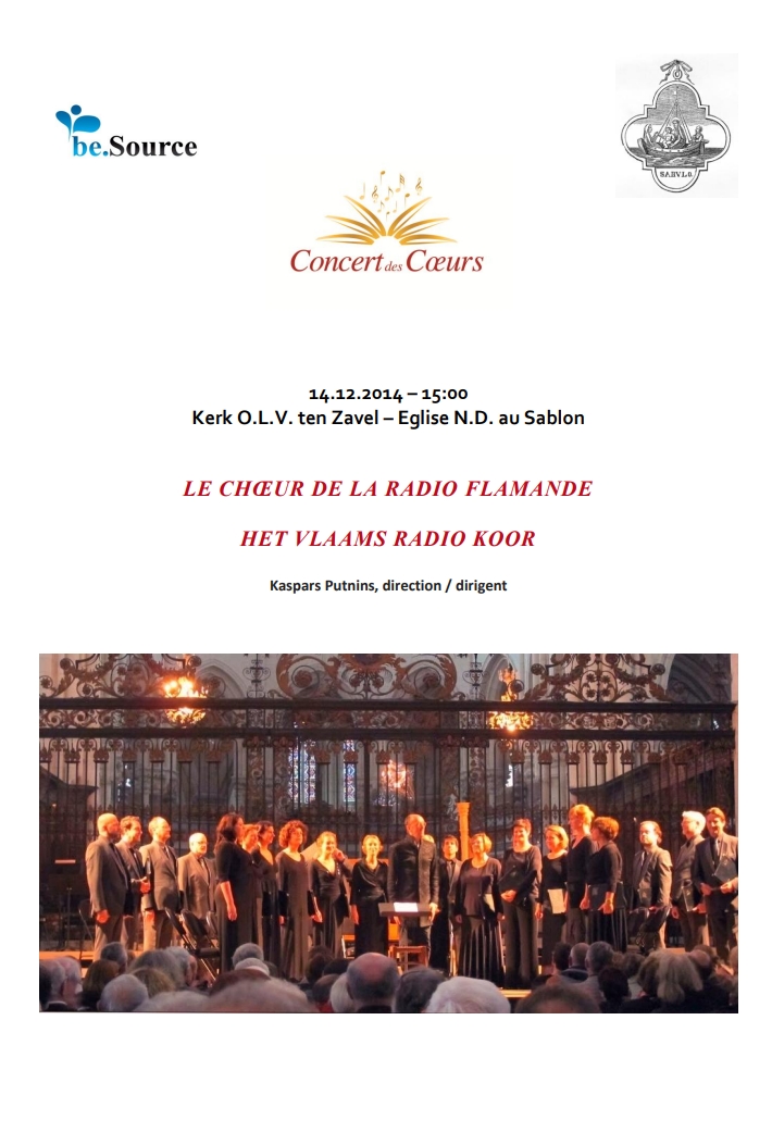 Programme musical 2014 Concert des Coeurs be.Source